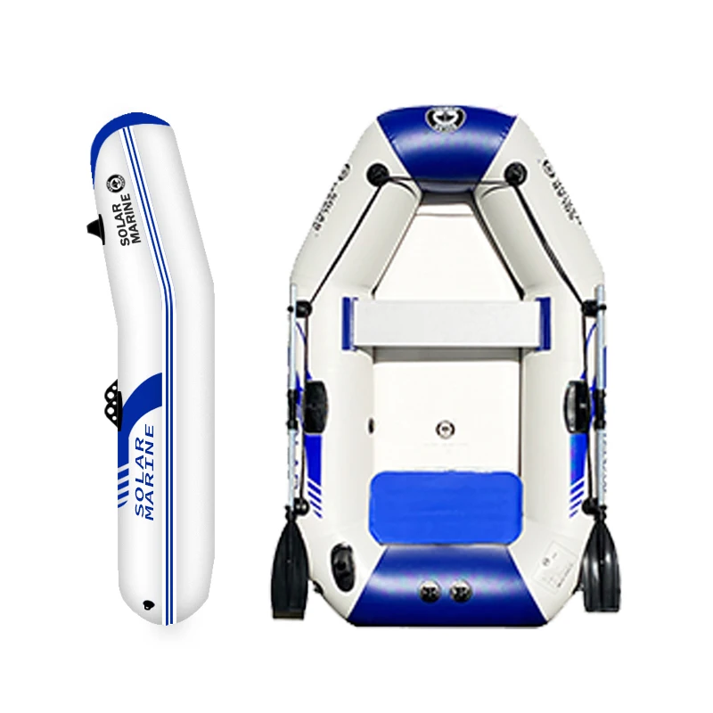 SOLARMARINE Inflatable Racing Boat, PVC Material, Laminated Wear-Resistant, Fishing Kayak, Oars Pump, 0.7mm, 200cm, 2 Persons