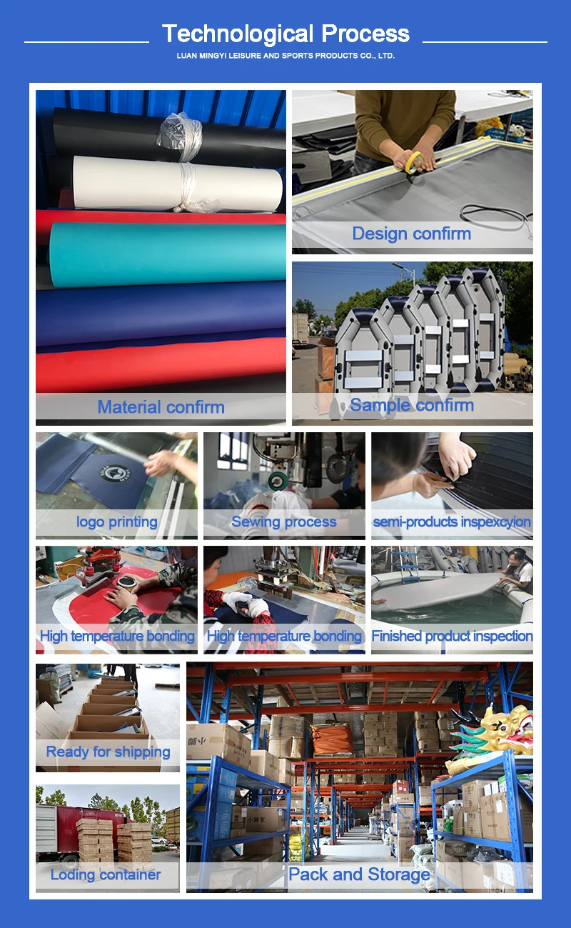 2.7M 8.8FT Air Deck Floor Portable PVC Inflatable Fishing Boat for Adult Surfing Kayak and Racing Boats for the Sea Accessories