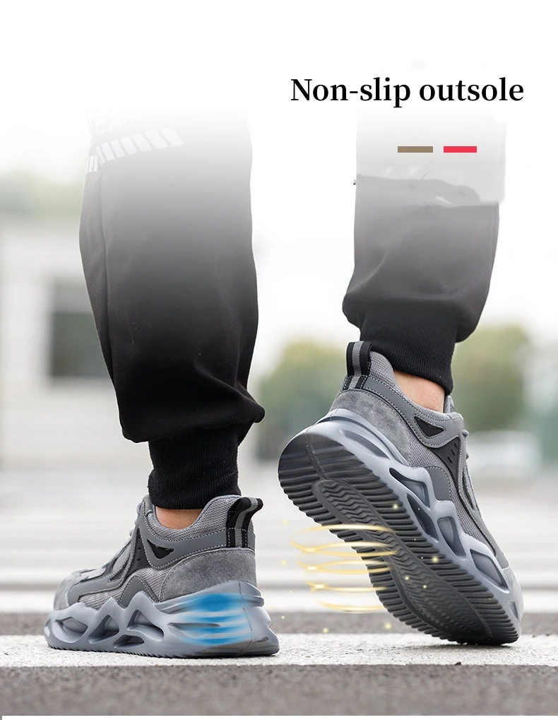 Men Work Safety Shoes Women Lightweight Anti-smash Anti-puncture Work Sneakers Indestructible Protective Safety Boots