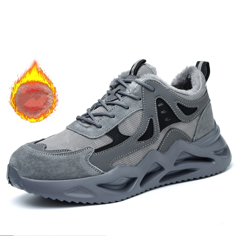 Men Work Safety Shoes Women Lightweight Anti-smash Anti-puncture Work Sneakers Indestructible Protective Safety Boots