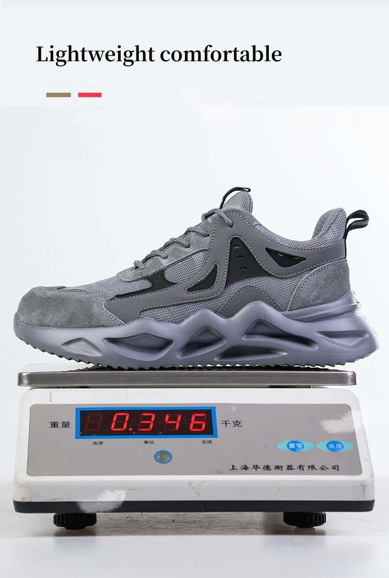 Men Work Safety Shoes Women Lightweight Anti-smash Anti-puncture Work Sneakers Indestructible Protective Safety Boots