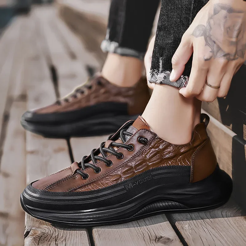 Customizable Men Leather Casual Shoes MNX405151