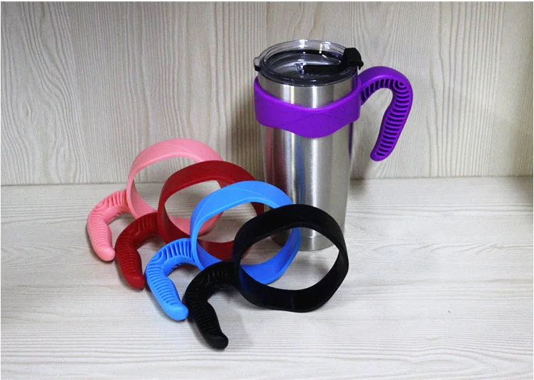 Non-Slip Handle Holder For 20oz and 30 oz Tumbler Mug Coffee Water Cup Bottles Accessories Fit Travel Portable Insulated Plastic