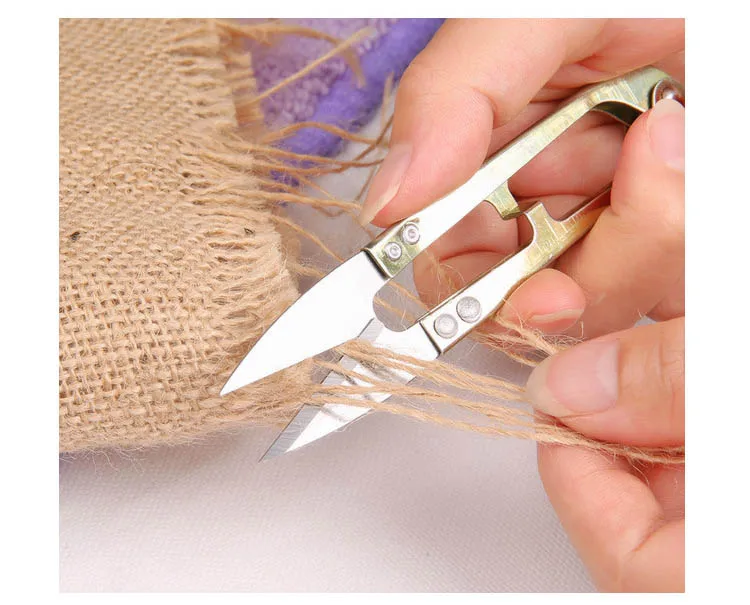 1pcs High Quality Multicolor Scissors Useful Trimming Nippers U Shape Clippers Sewing Embroidery Thrum Yarn Stainless Steel