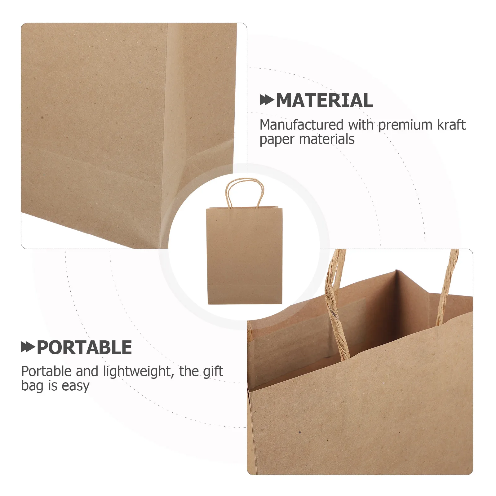 12pcs Paper 21x27x11cm Brown H les Lightweight Gift Shopping Party Favor Brown Paper Gift Bags Bags Storage Packing 12pcs Paper 21x27x11cm Brown H les Lightweight Gift Shopping Party Favor Brown Paper Gift Bags Bags Storage Packing