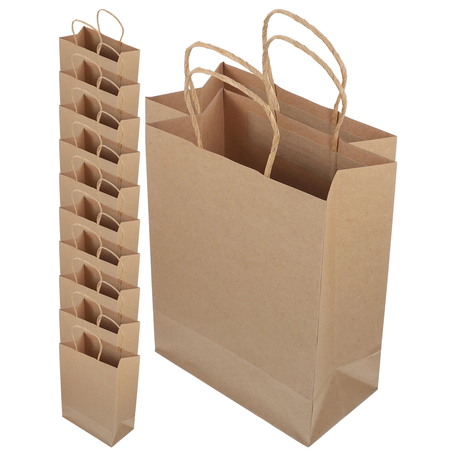 12pcs Paper 21x27x11cm Brown H les Lightweight Gift Shopping Party Favor Brown Paper Gift Bags Bags Storage Packing 12pcs Paper 21x27x11cm Brown H les Lightweight Gift Shopping Party Favor Brown Paper Gift Bags Bags Storage Packing