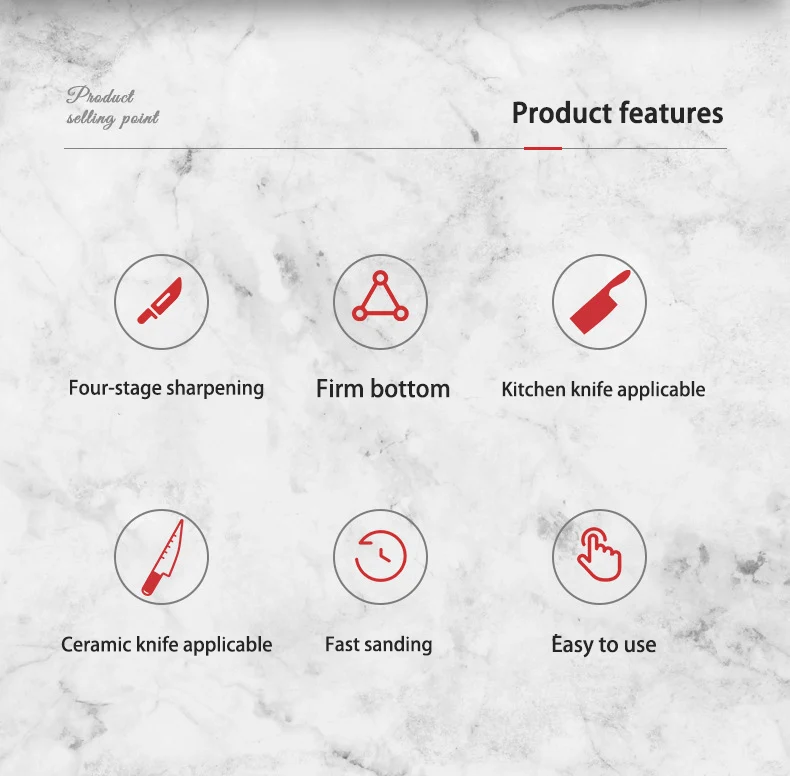 Taidea GRINDER 4 Stage Diamond Electric Knife Sharpener With 2800rpm Rotational Speed And 18W Rated Power FCC CE Certif TG2102