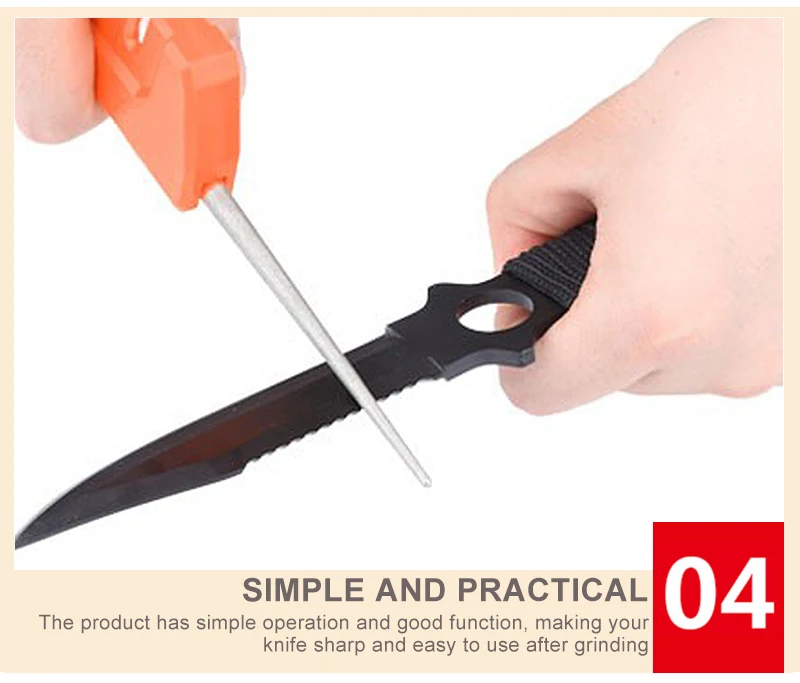 Portable Knife Sharpeners Stainless Steel Folding Knife Sharpening for Outdoor Pocket Knives Equipment Yoyal TY1055