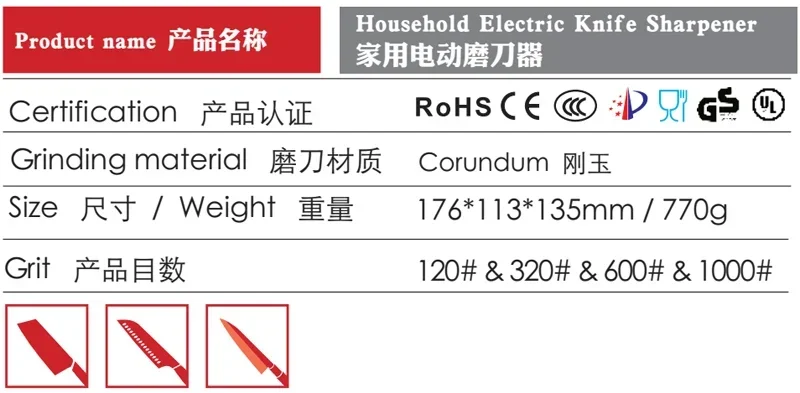 TAIDEA Sanding Belt Electric Knife Sharpener Professional Sharpening Stone Grit 120/320/600/1000# Sharpeners Grindstone Tool