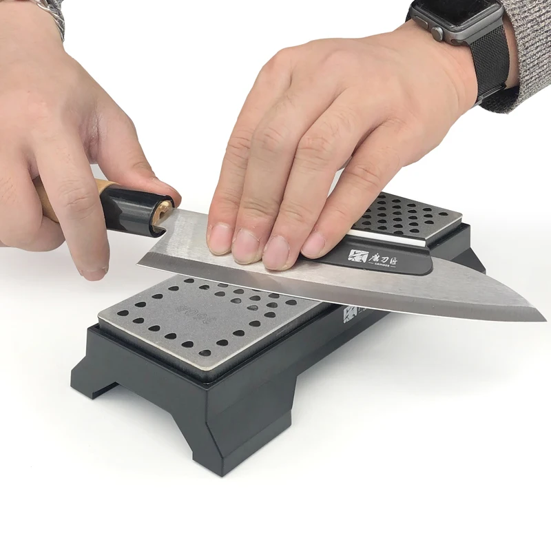TAIDEA Diamond Grindstone 360/600Grit Double-side Sharpening stone Professional Knife Sharpening System Non-slip base Wetstone