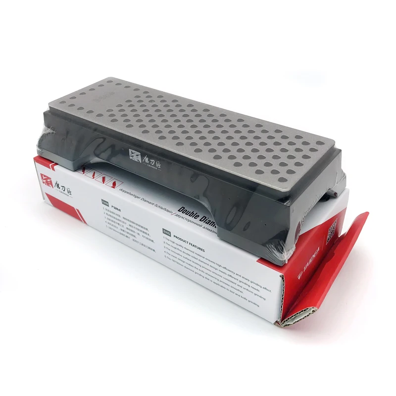 TAIDEA Diamond Grindstone 360/600Grit Double-side Sharpening stone Professional Knife Sharpening System Non-slip base Wetstone