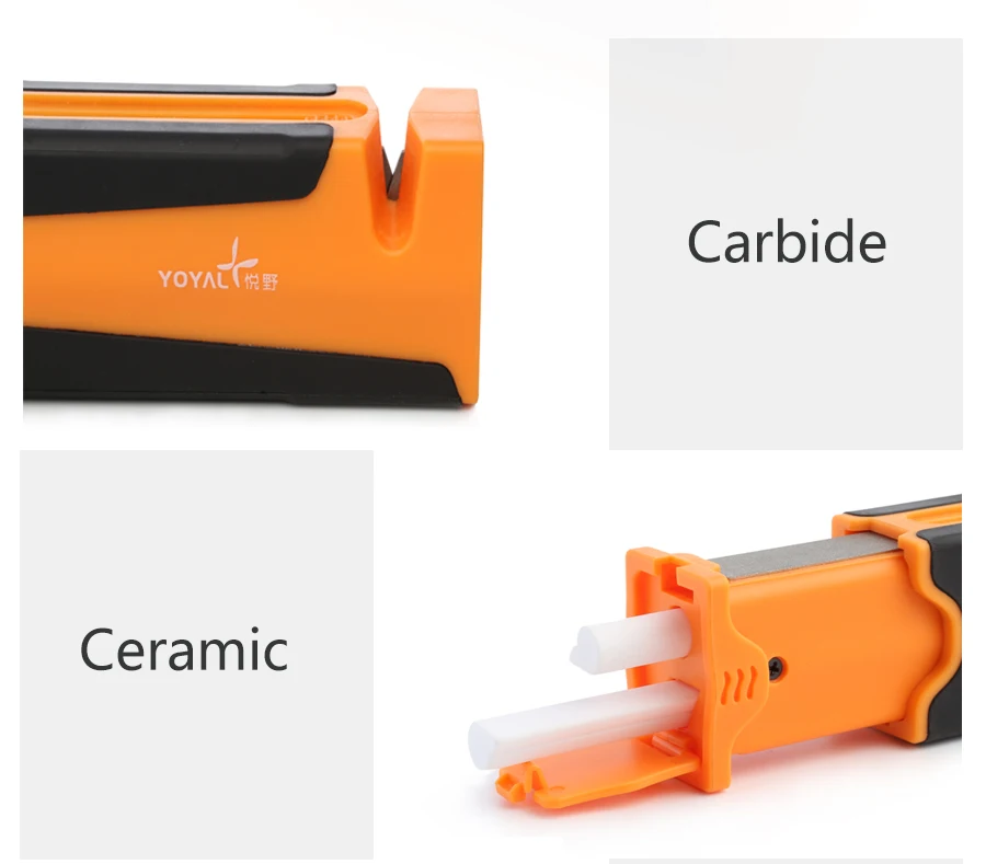 Professional Outdoor knife sharpener Multifunction  Kitchen Sharpening Stone Grinder knives Whetstone  Ceramic Sharpener Tool