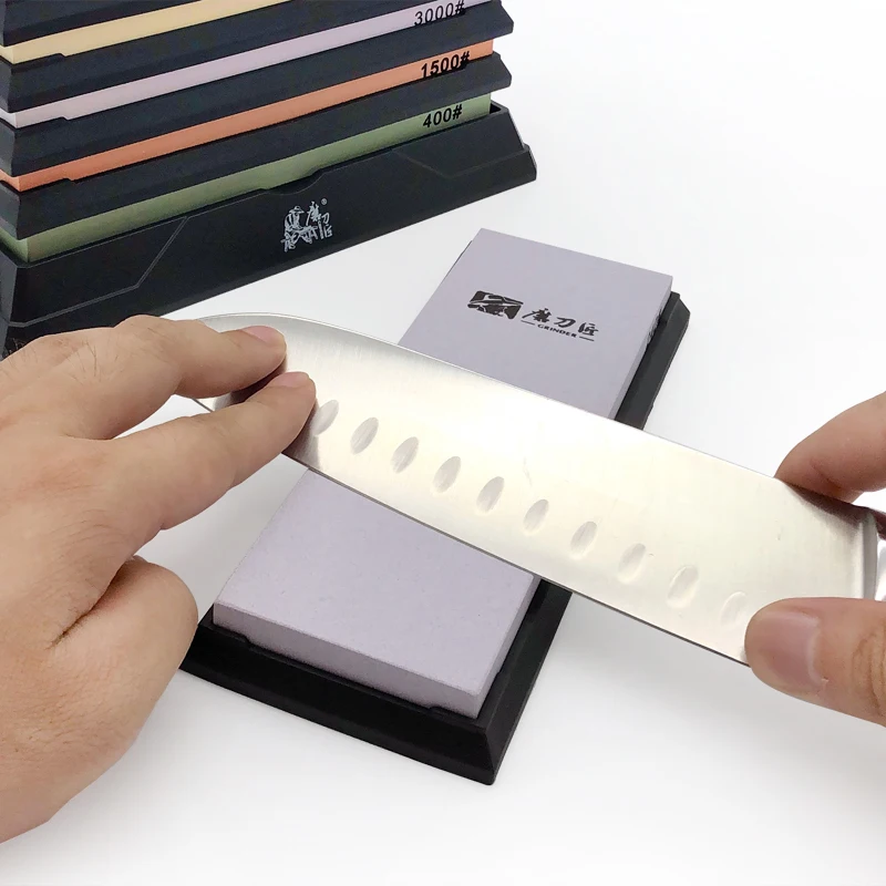 TAIDEA 2pcs/set knife sharpener Whetstone Angle guide white alundum Fast sharpening knife 240-8000grit Kitchen sharpening stone