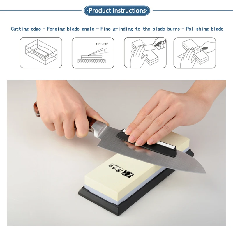 TAIDEA Sharpening Stone Knife Sharpener Whetstone Angle guide 180-8000# Double sided Kitchen Sharpening System bamboo base