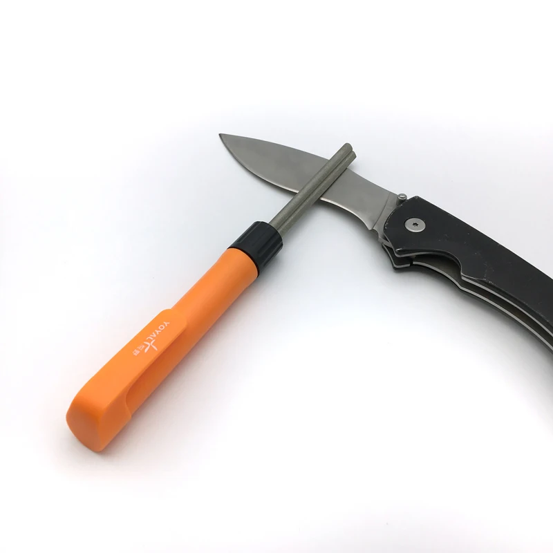 TAIDEA portable Multi-function outdoor knife sharpener Diamond sharpening rod fishing tools sharpening steel Lure Fishing