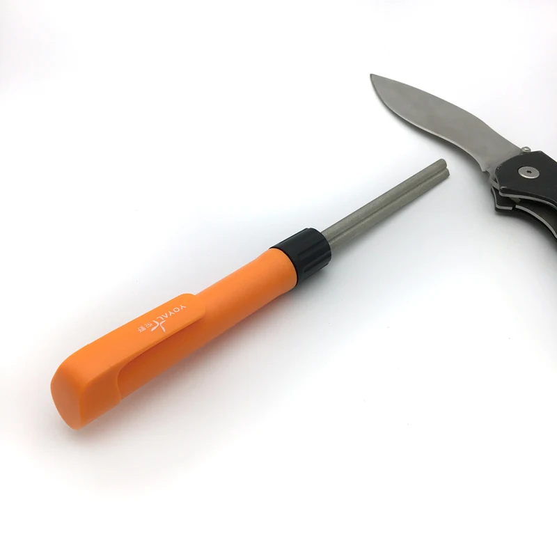 TAIDEA portable Multi-function outdoor knife sharpener Diamond sharpening rod fishing tools sharpening steel Lure Fishing