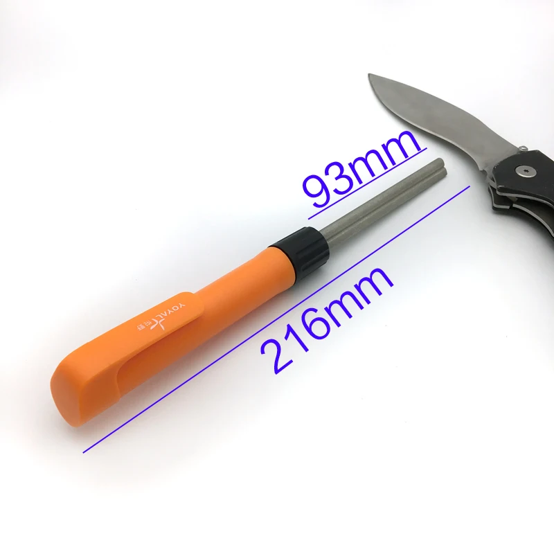 TAIDEA portable Multi-function outdoor knife sharpener Diamond sharpening rod fishing tools sharpening steel Lure Fishing
