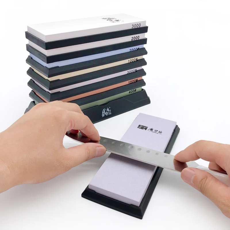 TAIDEA Sharpening Stone Knife sharpener Whetstone Angle guide Kitchen knife Sharpener white Alundum Fast 240-8000grit