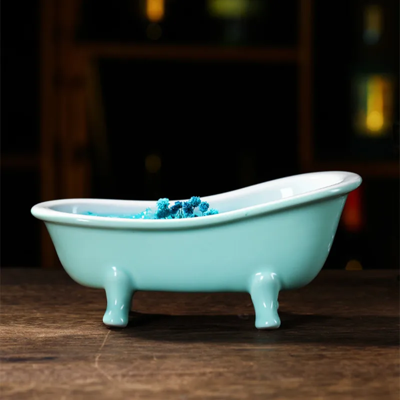 Bathtub Shape Cocktail Mug Ceramic Tableware Glassware Porcelain Molecular Container Juice Wine Cup Sorbet Smoothie Bowl