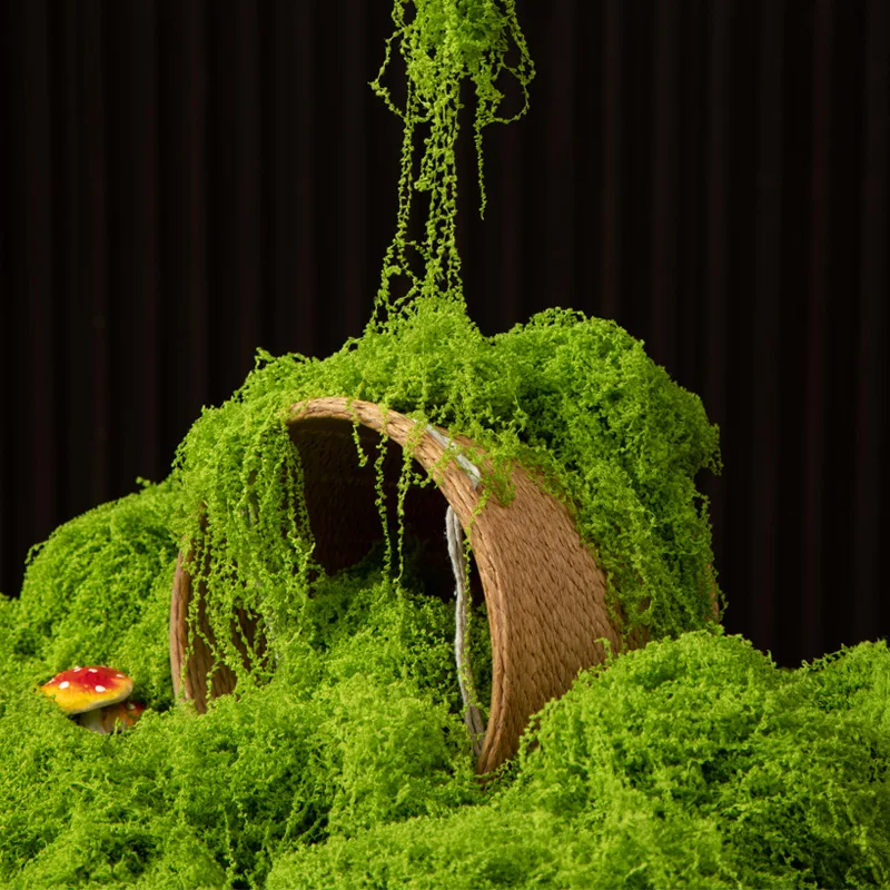 Fake Moss Artificial Green Moss for Potted Plants Fairy Garden Accessories Home Garden Lawn Floor Ornament Landscape Decor