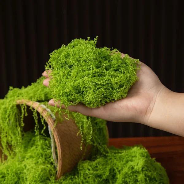 Fake Moss Artificial Green Moss for Potted Plants Fairy Garden Accessories Home Garden Lawn Floor Ornament Landscape Decor