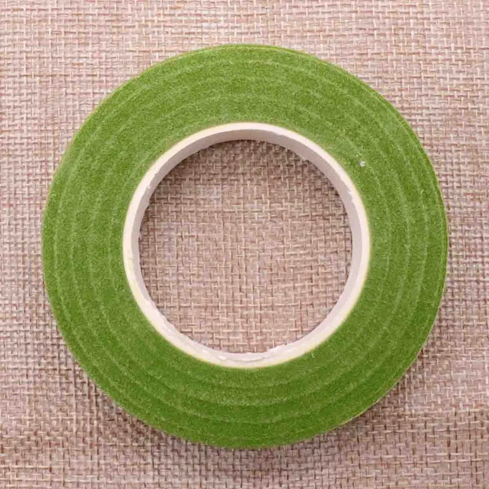 Floral Green Tapes 12mm*45m/ROLL Tape Corsages Buttonhole Artificial Flower Stamen Wrap Florist Green Tapes Stretchy Tape