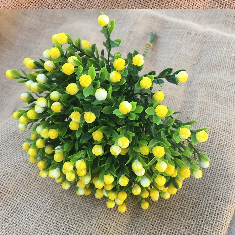 Artificial Milan Grass Bouquet Fake Plants Photo Props Milan Grain Home Wedding Party Decoration Garden Decoration Accessories