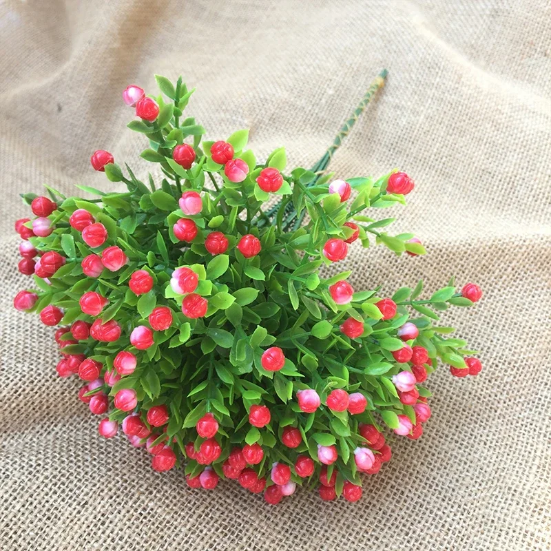 Artificial Milan Grass Bouquet Fake Plants Photo Props Milan Grain Home Wedding Party Decoration Garden Decoration Accessories