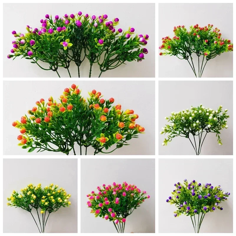 Artificial Milan Grass Bouquet Fake Plants Photo Props Milan Grain Home Wedding Party Decoration Garden Decoration Accessories