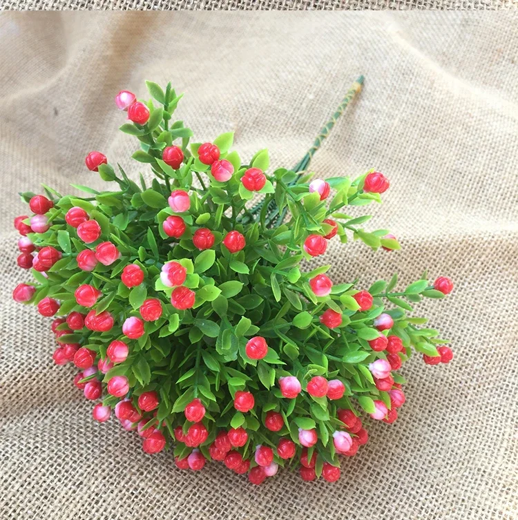 Artificial Milan Grass Bouquet Fake Plants Photo Props Milan Grain Home Wedding Party Decoration Garden Decoration Accessories