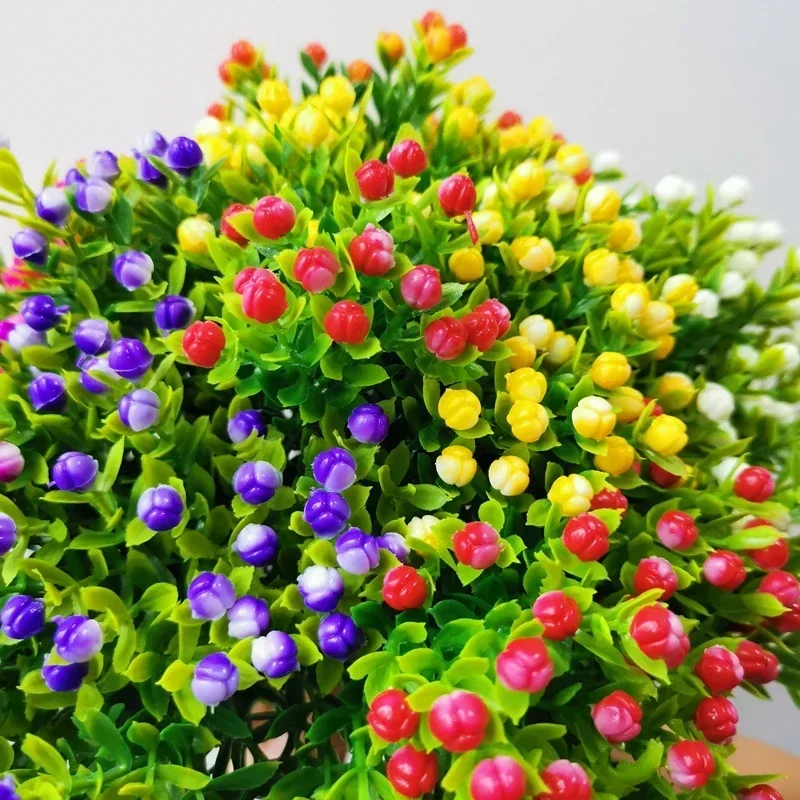 Artificial Milan Grass Bouquet Fake Plants Photo Props Milan Grain Home Wedding Party Decoration Garden Decoration Accessories