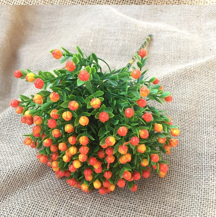 Artificial Milan Grass Bouquet Fake Plants Photo Props Milan Grain Home Wedding Party Decoration Garden Decoration Accessories