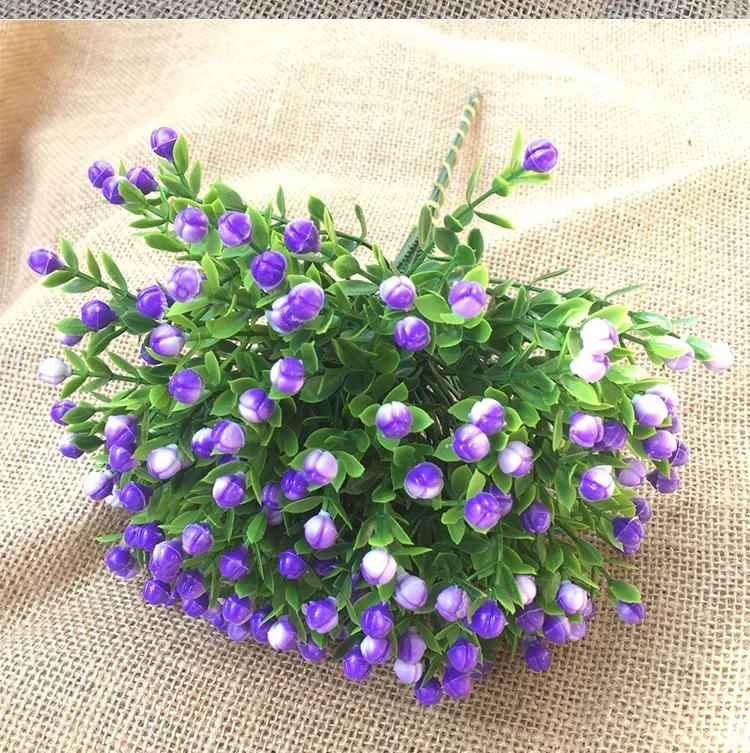 Artificial Milan Grass Bouquet Fake Plants Photo Props Milan Grain Home Wedding Party Decoration Garden Decoration Accessories