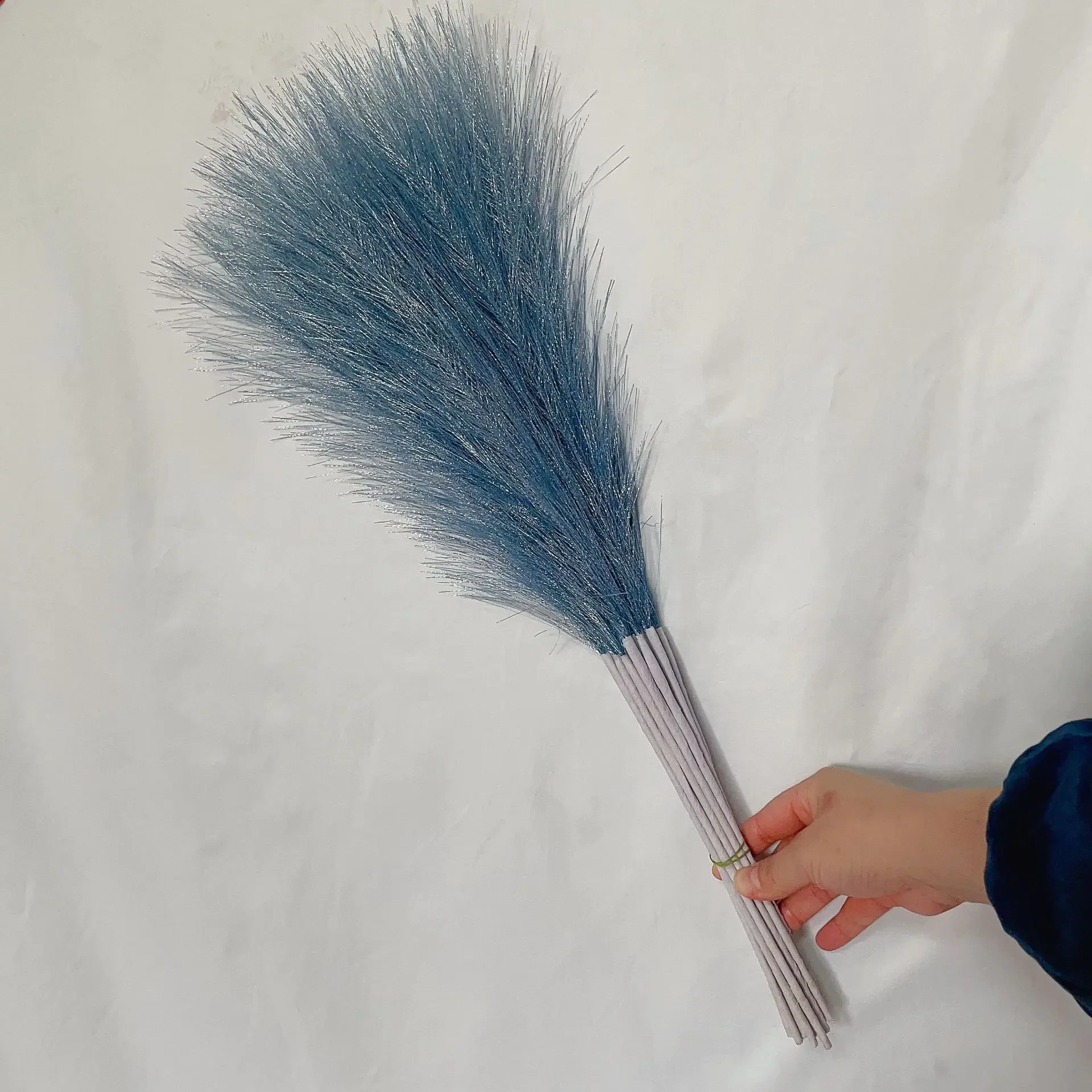 5/10PCS 55CM Faux Pampas Decor Plume Grass Artificial Phragmites australis Vase Decorations Fake Reeds Plants Everlasting Flower