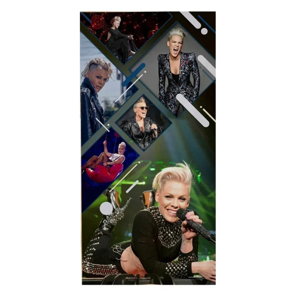 Hot PINK P!nk Collage Microfiber Bath Towel Alecia Beth Moore Singer P!nk Sport Beach Towels for Bathroom Custom Gifts 140X70cm