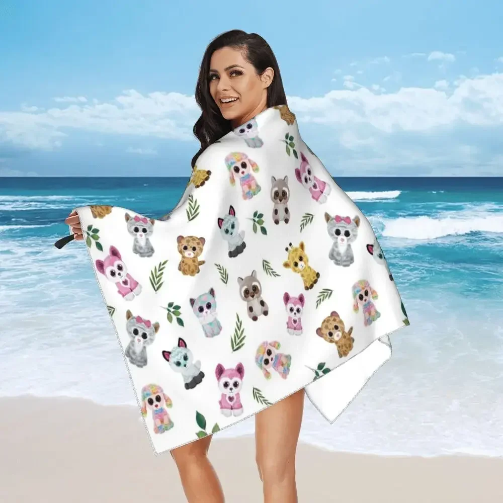 Beagle Beach Towel Soft Microfiber Quick Dry Absorbent Quick Towels For Swimming