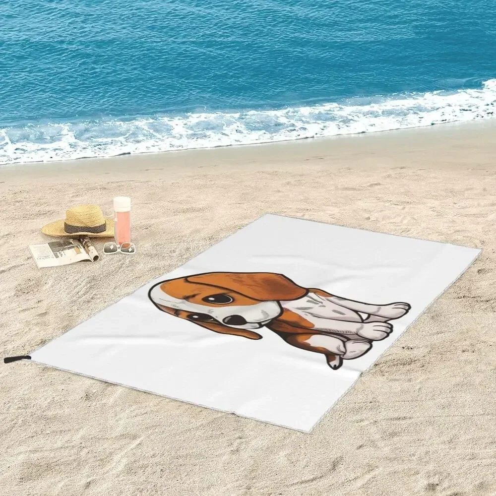 Beagle Beach Towel Soft Microfiber Quick Dry Absorbent Quick Towels For Swimming