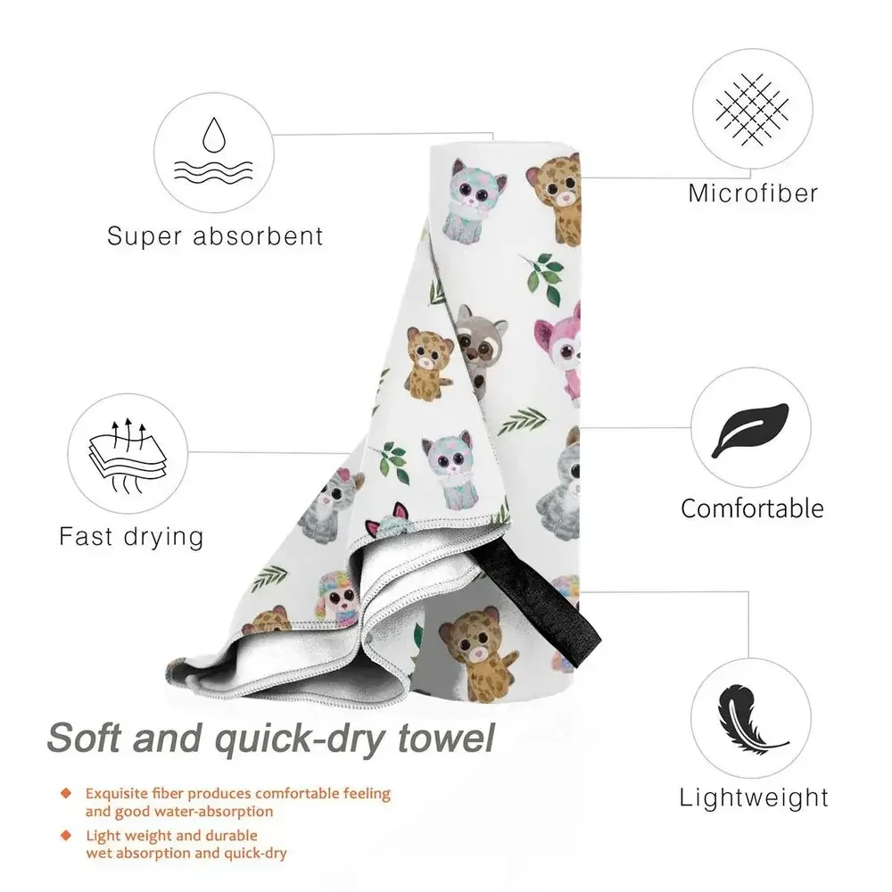 Beagle Beach Towel Soft Microfiber Quick Dry Absorbent Quick Towels For Swimming