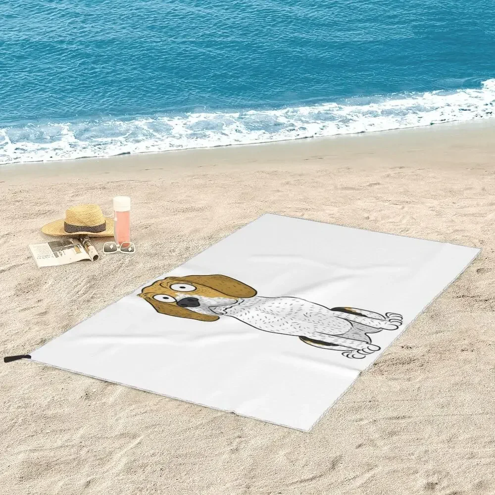 Beagle Beach Towel Soft Microfiber Quick Dry Absorbent Quick Towels For Swimming