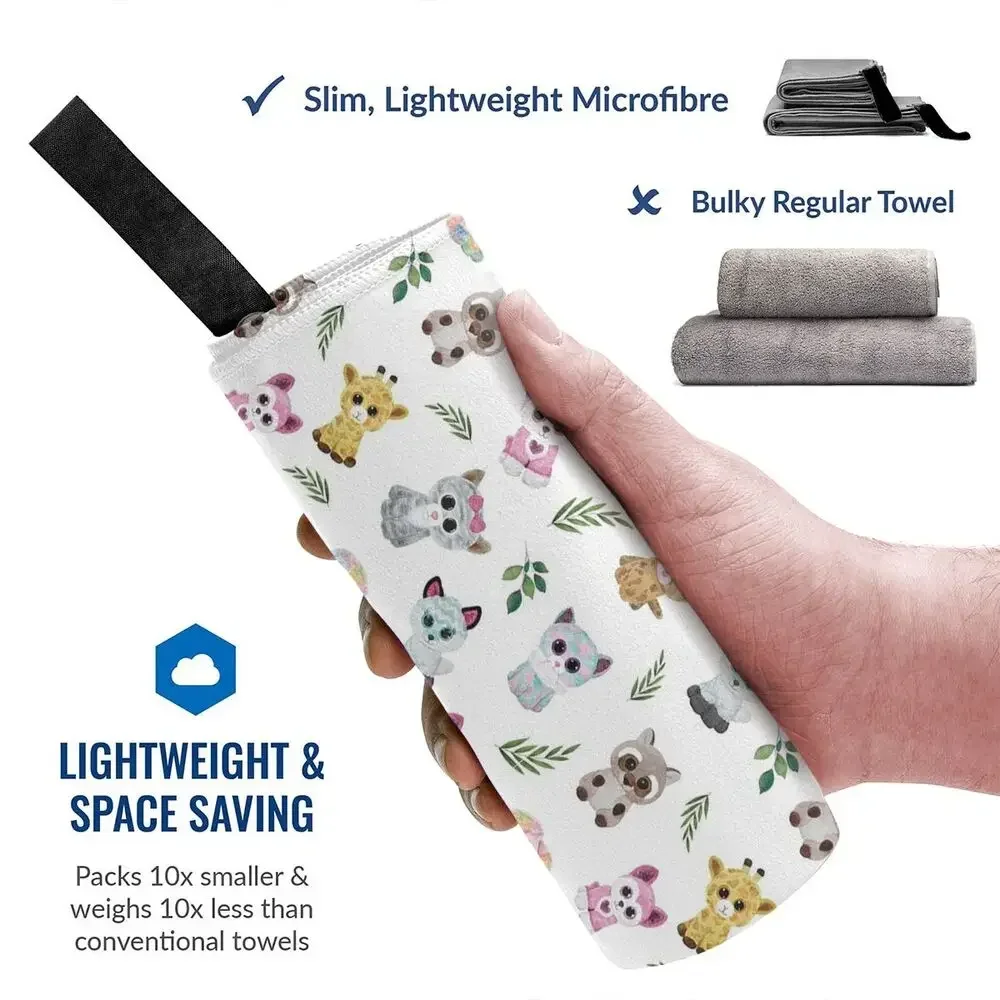 Beagle Beach Towel Soft Microfiber Quick Dry Absorbent Quick Towels For Swimming