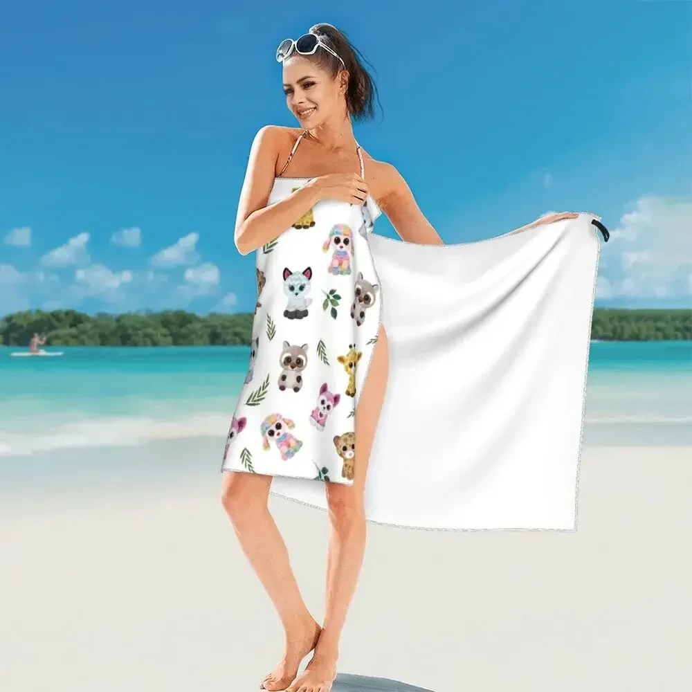 Beagle Beach Towel Soft Microfiber Quick Dry Absorbent Quick Towels For Swimming