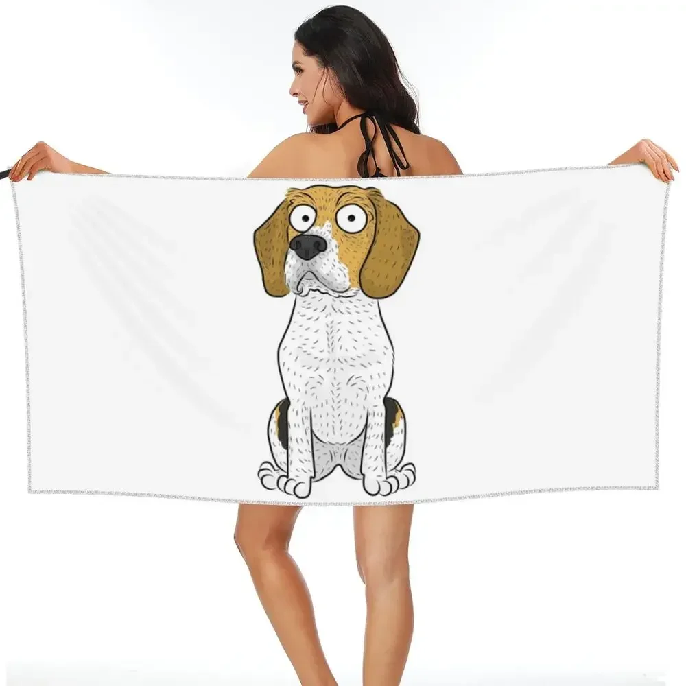 Beagle Beach Towel Soft Microfiber Quick Dry Absorbent Quick Towels For Swimming