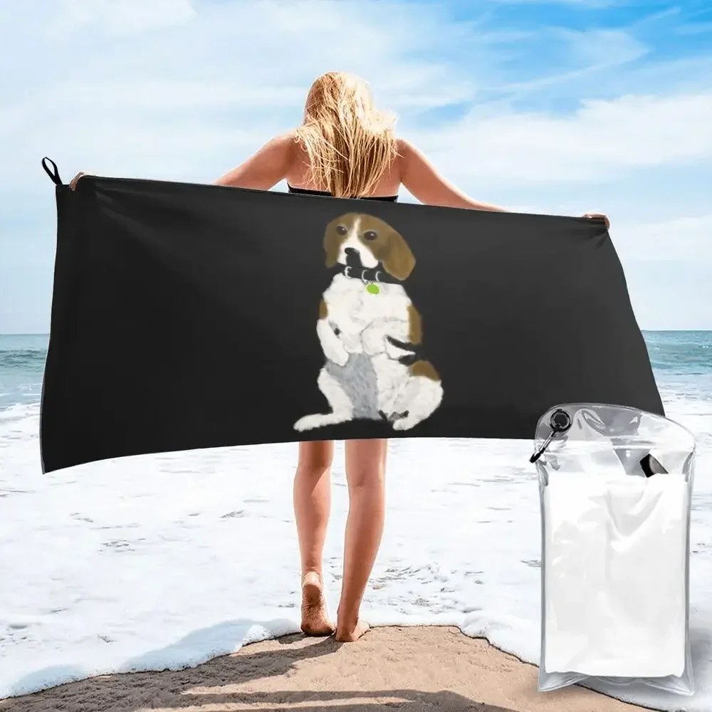 Beagle Beach Towel Soft Microfiber Quick Dry Absorbent Quick Towels For Swimming