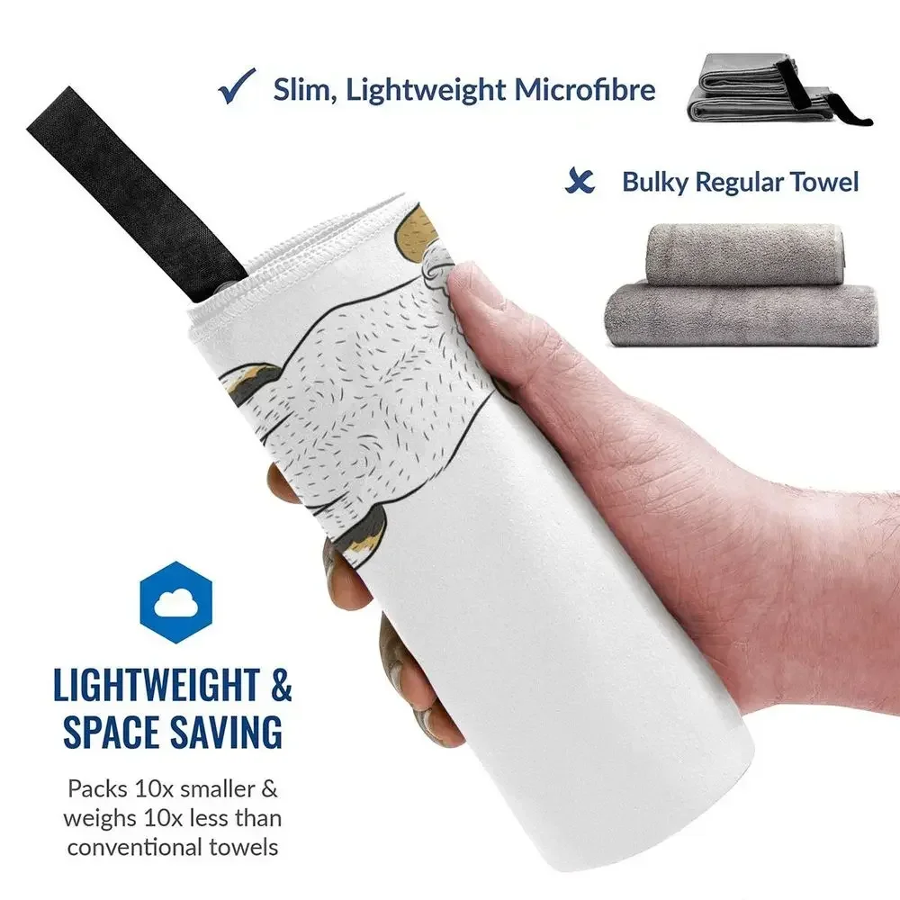 Beagle Beach Towel Soft Microfiber Quick Dry Absorbent Quick Towels For Swimming