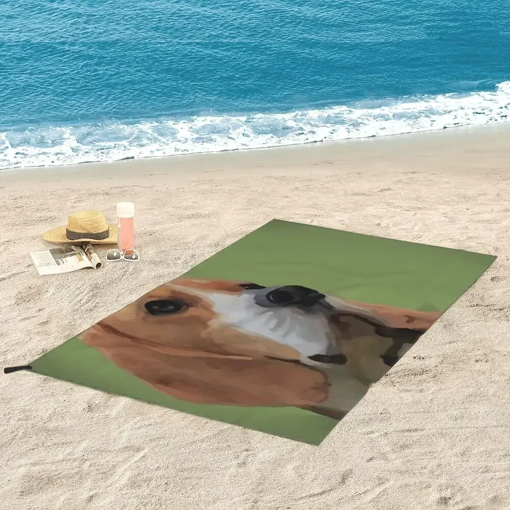 Beagle Beach Towel Soft Microfiber Quick Dry Absorbent Quick Towels For Swimming
