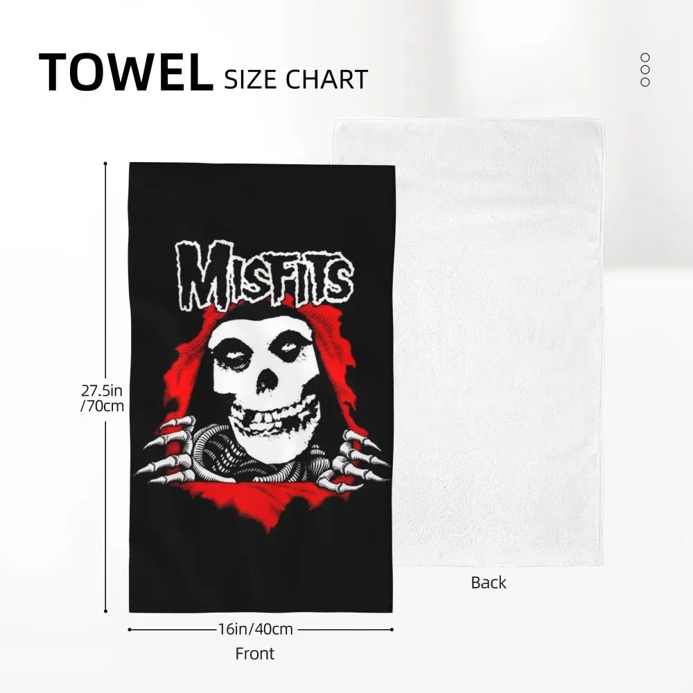 Horror Punk Rock Band Misfits Towel Cotton Travelling Swimming Camping Towels