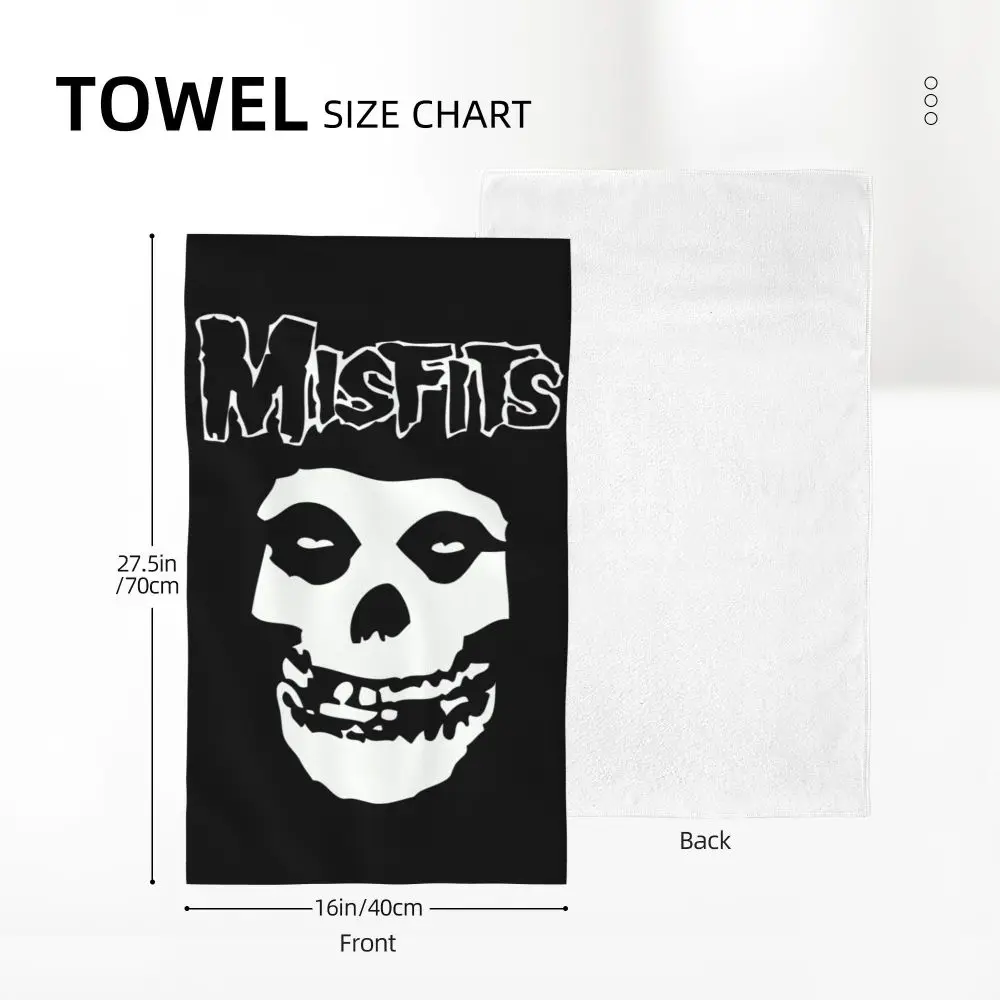 Horror Punk Rock Band Misfits Towel Cotton Travelling Swimming Camping Towels