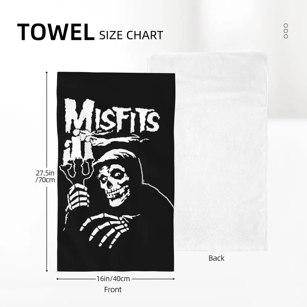 Horror Punk Rock Band Misfits Towel Cotton Travelling Swimming Camping Towels