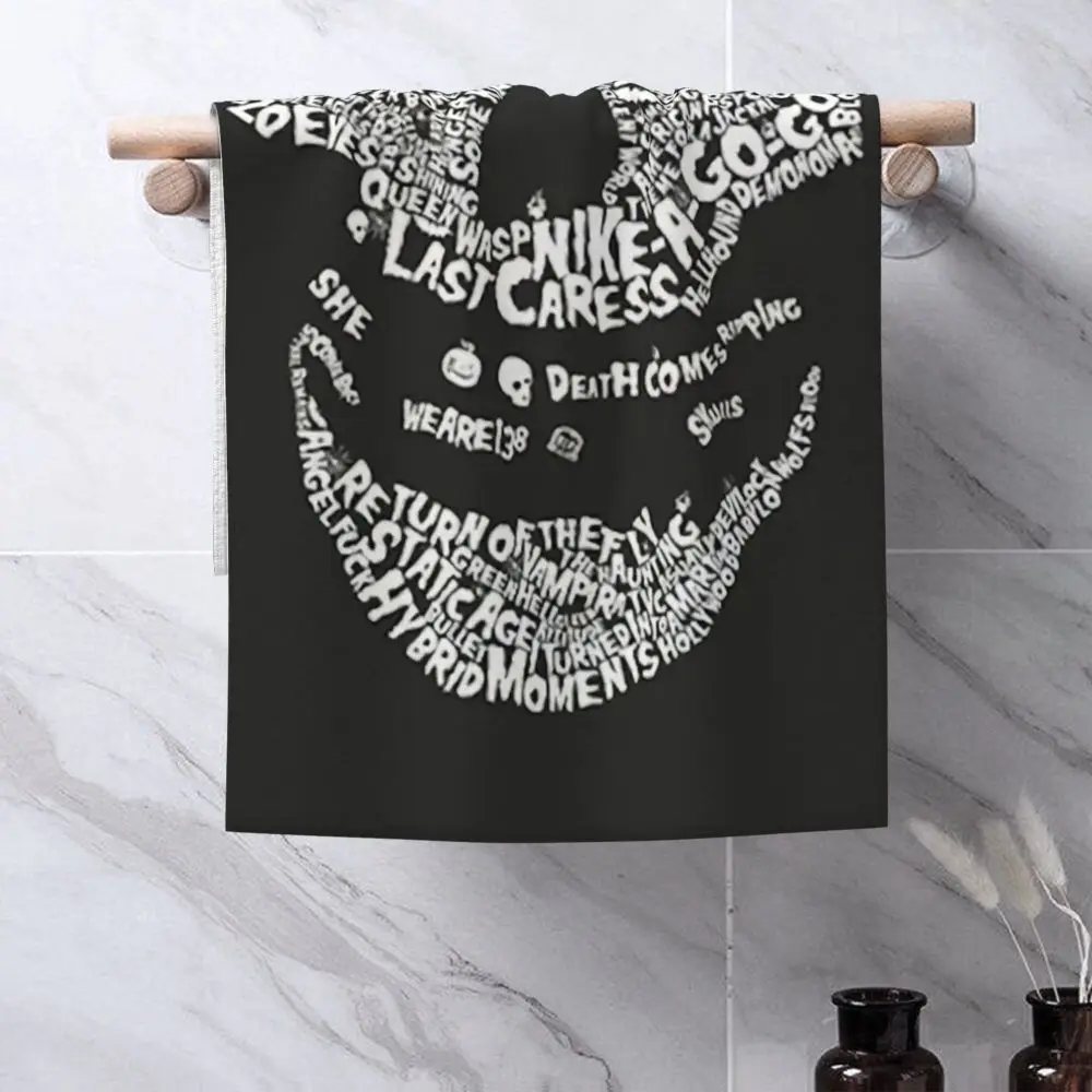 Horror Punk Rock Band Misfits Towel Cotton Travelling Swimming Camping Towels