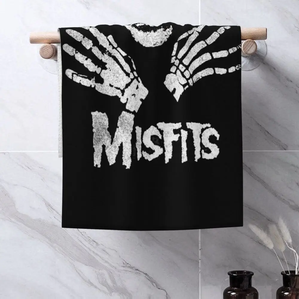 Horror Punk Rock Band Misfits Towel Cotton Travelling Swimming Camping Towels
